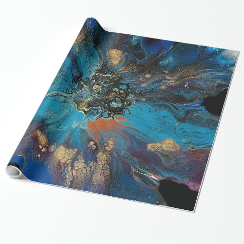 Abstract painting design wrapping paper
