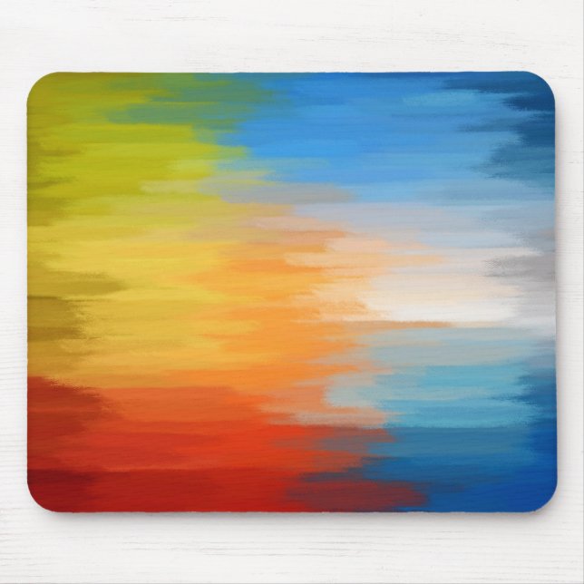 Abstract Painting | Dynamic Colors 17 Mouse Pad (Front)