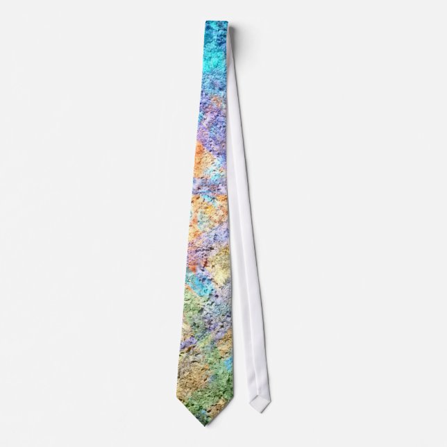 Abstract Painting Dynamic Colors #39 Neck Tie (Front)