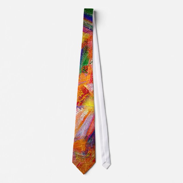 Abstract Painting | Dynamic Colors 4 Tie (Front)