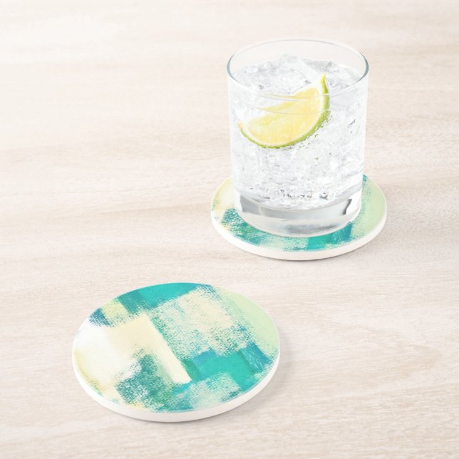 Abstract Painting | Dynamic Colors Coaster (Side)