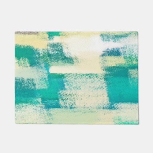 Abstract Painting  Dynamic Colors Doormat