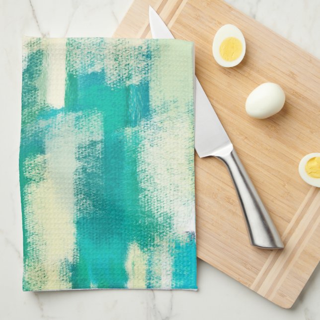 Abstract Painting | Dynamic Colors Kitchen Towel (Quarter Fold)