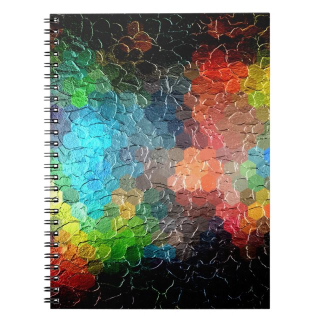 Abstract Painting | Dynamic Colors Notebook (Front)