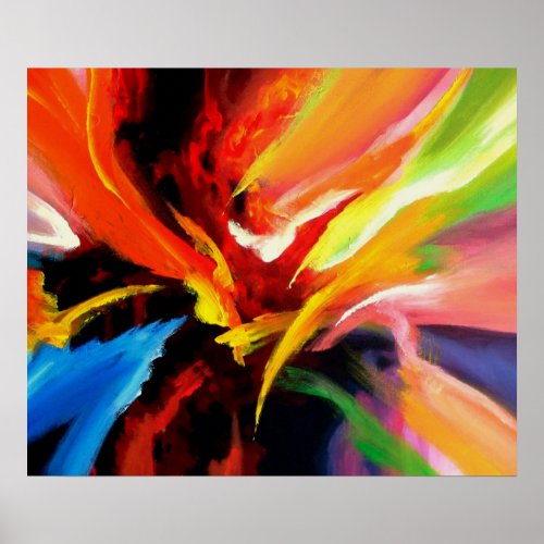 Abstract Painting Energy Poster