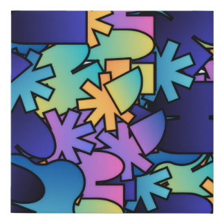 Abstract Painting Faux Canvas Print