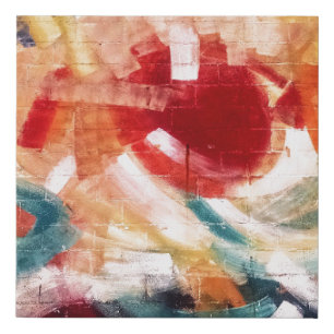 Abstract painting faux canvas print