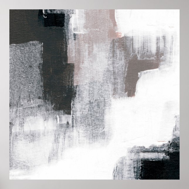 Abstract painting. Hand painted trendy artwork. Na Poster (Front)