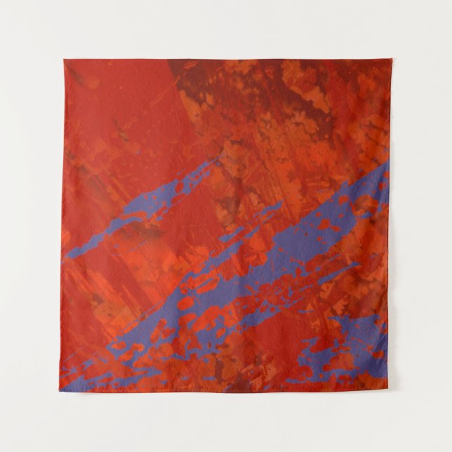 Abstract painting. Ink handmade image. Modern arti Tapestry (Front)