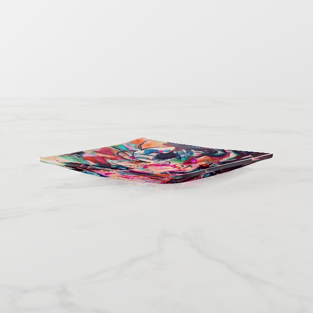 Abstract Painting, Kandinsky 1913, Composition VI  Trinket Tray (Angled)