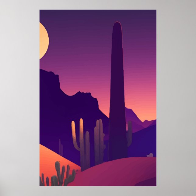 Abstract painting Landscape Poster (Front)
