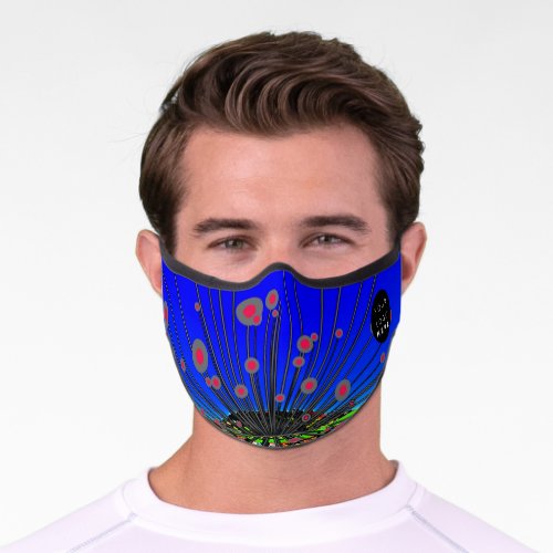 Abstract painting Modern Artistic Cutom Logo Premium Face Mask
