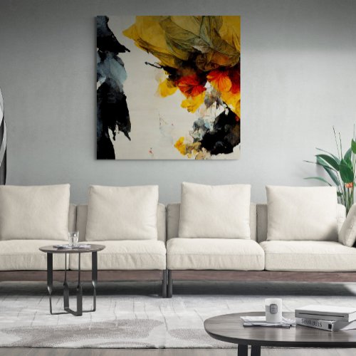 Abstract Painting Nature flow   Canvas Print