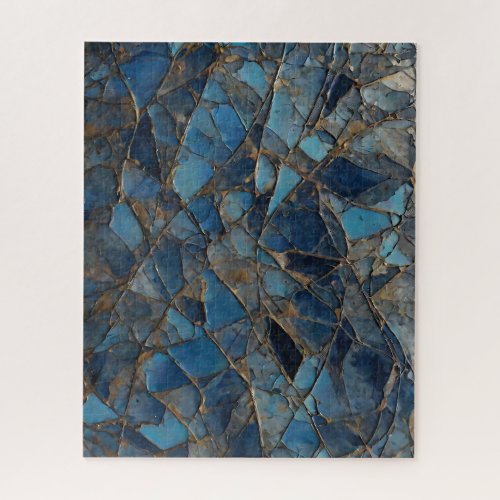 Abstract painting navy jigsaw puzzle