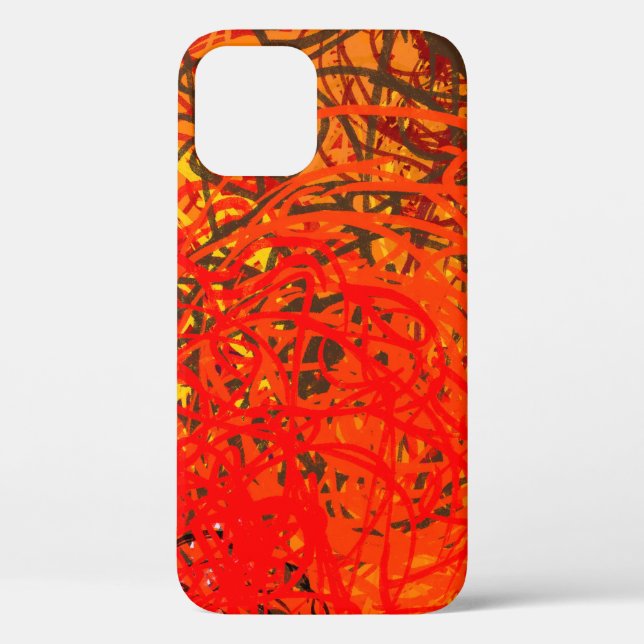 Abstract painting on canvas. Hand made art. Colorf Case-Mate iPhone Case (Back)