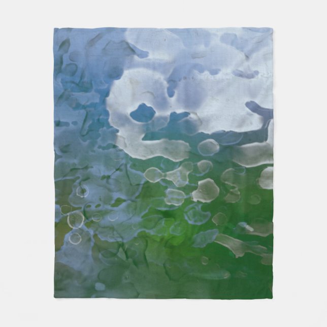 Abstract painting on concrete. 2d illustration. Va Fleece Blanket (Front)