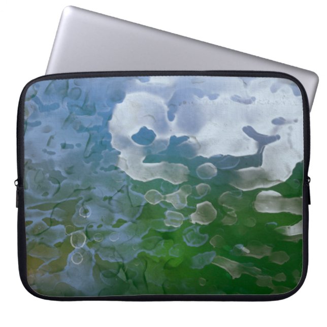 Abstract painting on concrete. 2d illustration. Va Laptop Sleeve (Front)