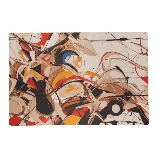 Abstract painting placemat (Front)