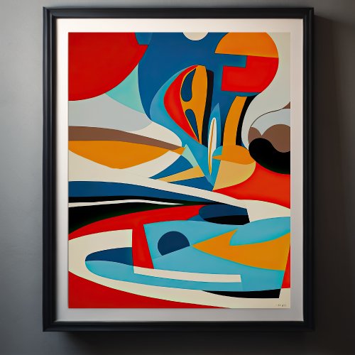 Abstract Painting Poster