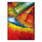 abstract painting red yellow green blue (Front)
