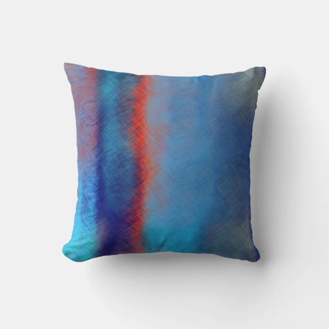 Abstract Painting | Retro Abstract Art 26 Throw Pillow (Front)