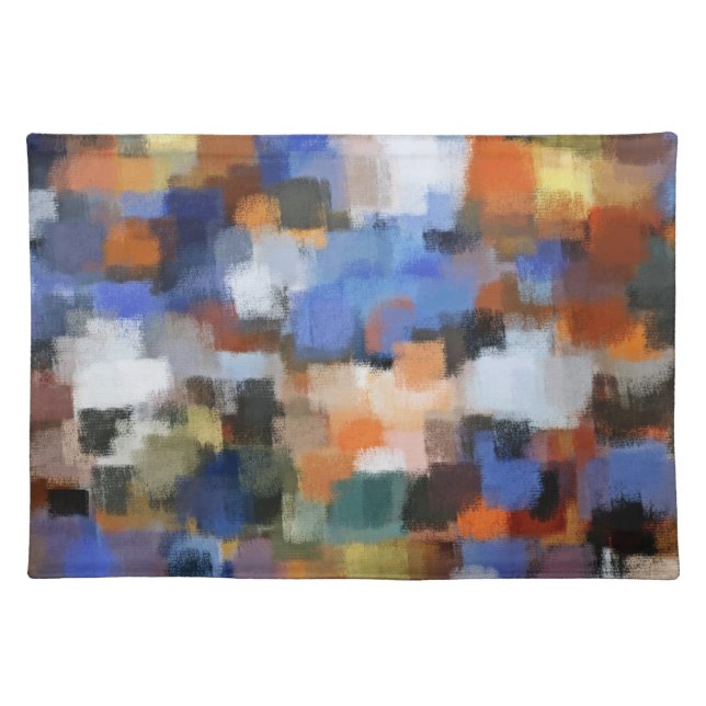 Abstract Painting | Retro Abstract Art 31 Placemat (Front)