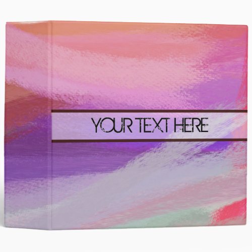 Abstract Painting  Retro Abstract Art 35 3 Ring Binder