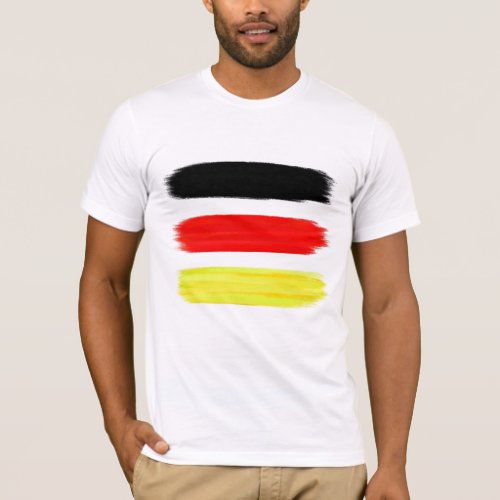 Abstract Painting  Retro Black Red Yellow T_Shirt