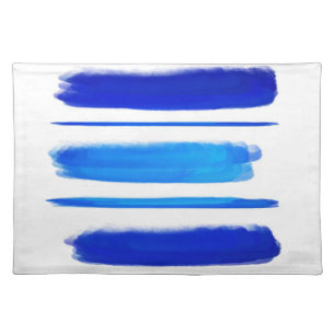 Abstract Painting Retro Blue 4 Placemat
