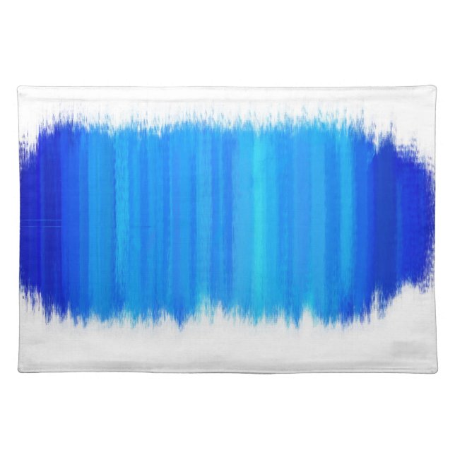 Abstract Painting | Retro Blue 5 Placemat (Front)