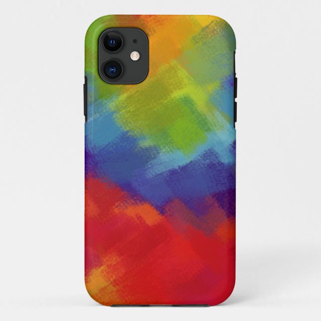 Abstract Painting | Retro Colorful 43 Case-Mate iPhone Case (Back)