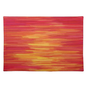 Abstract Painting Retro Orange 10 Placemat