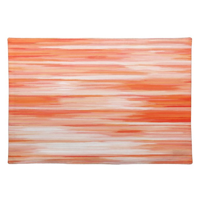 Abstract Painting | Retro Orange 11 Cloth Placemat (Front)