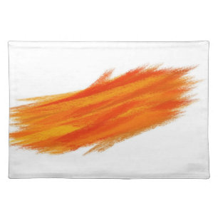 Abstract Painting   Retro Orange 4 Cloth Placemat