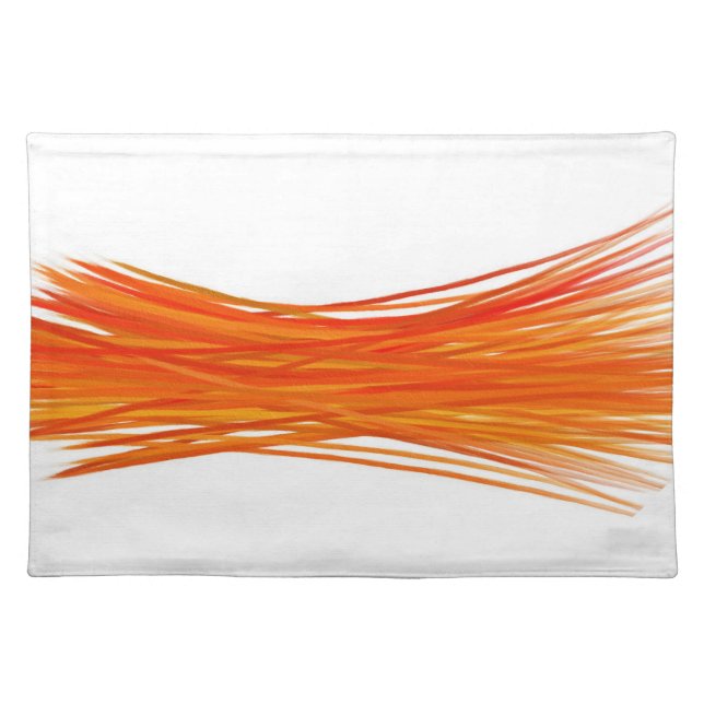 Abstract Painting | Retro Orange 4 Placemat (Front)
