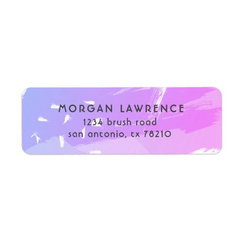 Abstract Painting  Return Address Label