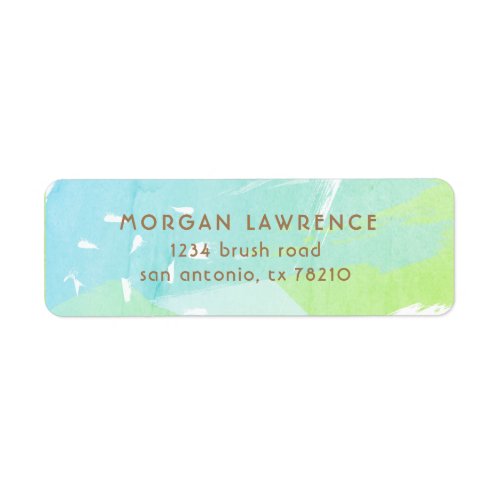 Abstract Painting  Return Address Label