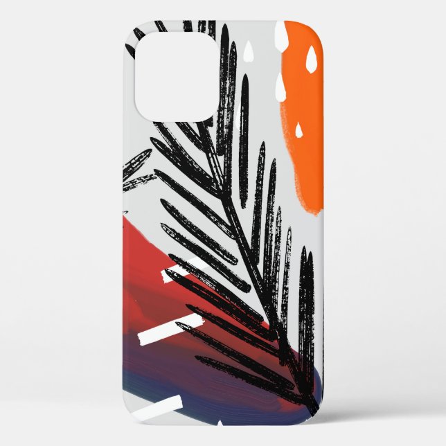 Abstract painting seamless pattern with ink elemen Case-Mate iPhone case (Back)