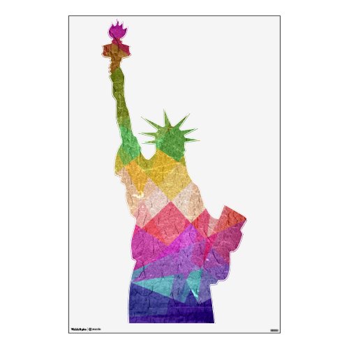 Abstract Painting  Statue Of Liberty 2 Wall Sticker