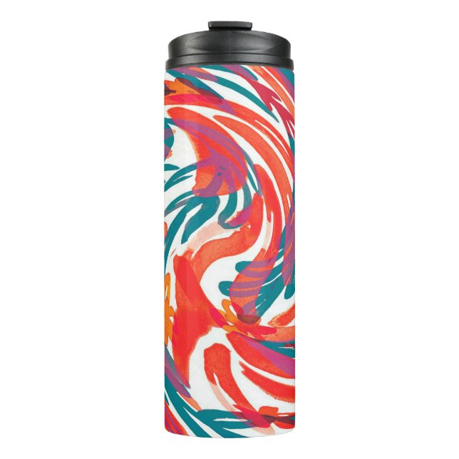 Abstract painting texture. Art wallpaper. Simple d Thermal Tumbler (Front)