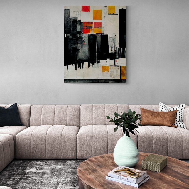 Abstract Painting "The Battle Harbor". Canvas Prin Print (Creator Uploaded)