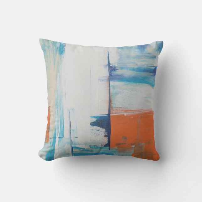 Abstract Painting Throw Pillow (Front)