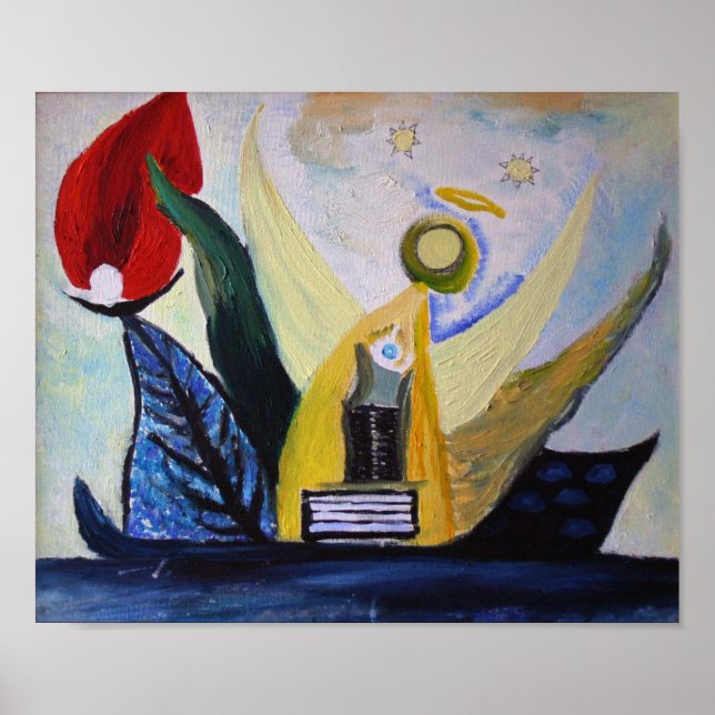 Abstract Painting Value Poster Paper (Front)