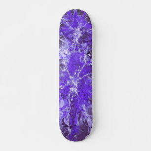 Abstract painting violet splattergrunge skateboard deck