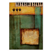 Abstract Painting with Piano Keys (Front)