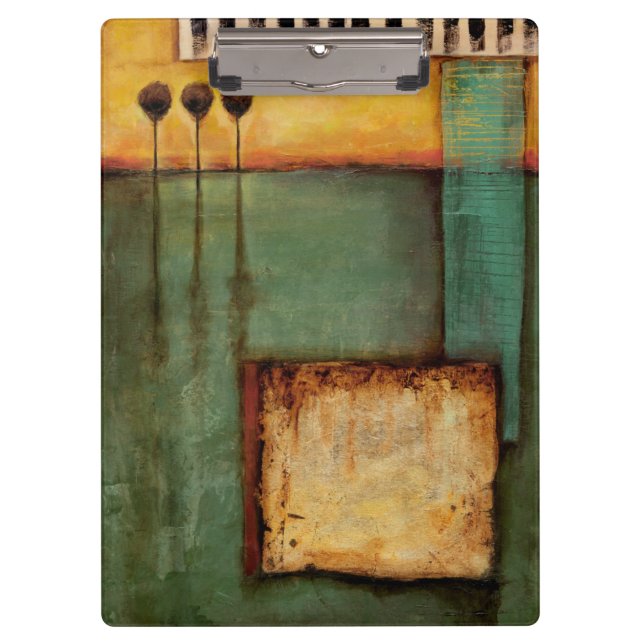 Abstract Painting with Piano Keys Clipboard (Front)