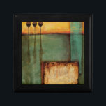 Abstract Painting with Piano Keys Jewelry Box<br><div class="desc">An abstract painting featuring piano keys. A Jennifer Goldberger creation,  this piece is a great work for anyone who really enjoys abstract art. Get yours today!</div>