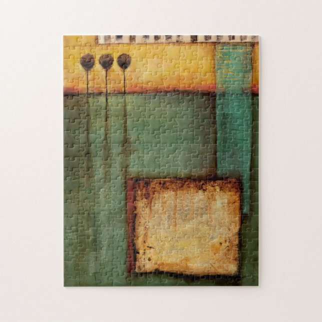 Abstract Painting with Piano Keys Jigsaw Puzzle (Vertical)