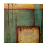 Abstract Painting with Piano Keys Tile<br><div class="desc">An abstract painting featuring piano keys. A Jennifer Goldberger creation,  this piece is a great work for anyone who really enjoys abstract art. Get yours today!</div>