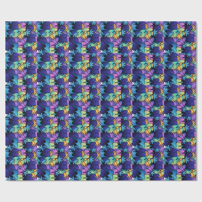 Abstract Painting Wrapping Paper (Flat)